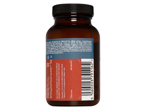 Terranova Zinc 15mg Complex 100 vegetarian capsules barcode