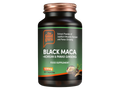 The Good Guru Black Maca and Ginseng supplement bottle, 90 capsules, on white background.