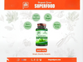 The Good Guru Organic Green Superfood - Blend of 18 Plants, 90 Capsules