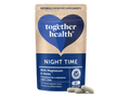 Together Health Night Time Relaxation Blend Magnesium and 5-HTP 60 Capsules pouch front label packaging with capsules