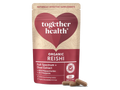 Together Health Organic Reishi Mushroom Supplement 800mg 60 Capsules pouch front label packaging with capsules