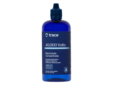 Trace Minerals 40,000 Volts! Electrolyte Concentrate – 237 ml (8 fl oz) front view bottle packaging