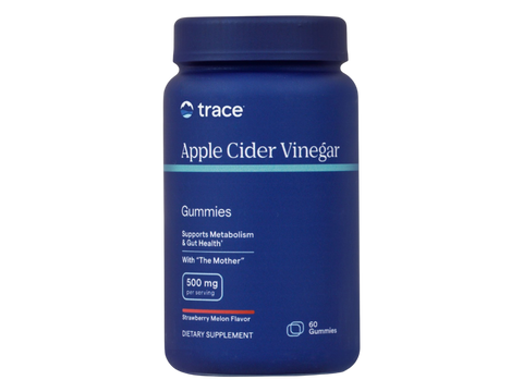 Trace Minerals Apple Cider Vinegar Strawberry Melon - 60 Gummies front view bottle packaging