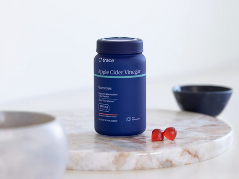 Trace Minerals Apple Cider Vinegar Strawberry Melon - 60 Gummies digestive and metabolism support benefits graphic