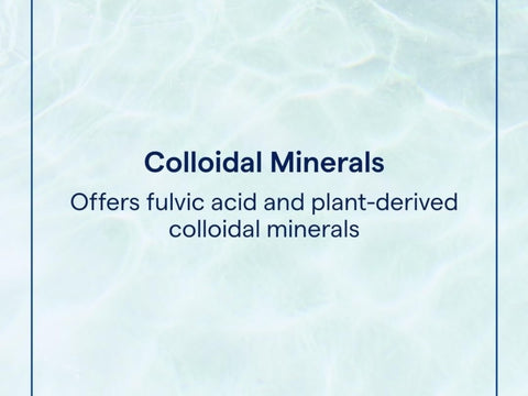 Trace Minerals Colloidal Minerals Unflavoured - 887ml trace mineral replenishment benefits graphic