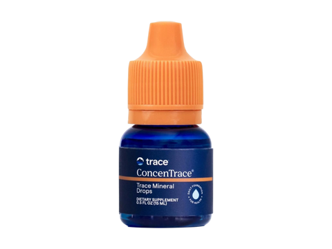 Trace Minerals ConcenTrace® Trace Mineral Drops front view bottle 15ml packaging