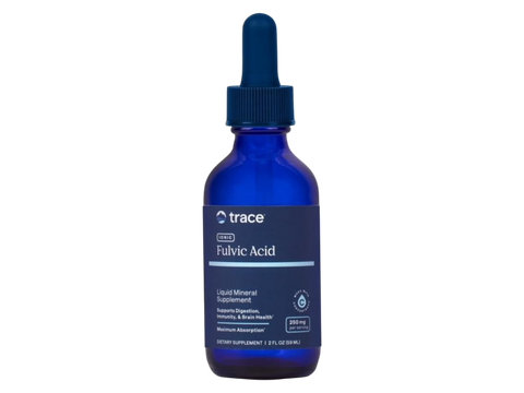 Trace Minerals Fulvic Acid Liquid Supplement 59 ml 2 fl oz front view bottle packaging