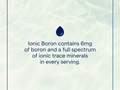 Trace Minerals Ionic Boron – Liquid Mineral Supplement 59 ml (2 fl oz) trace mineral support benefits graphic