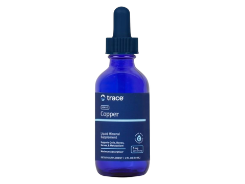race Minerals Ionic Copper Liquid Mineral Supplement – 59 ml (2 fl oz) front view bottle packaging