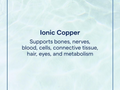 Trace Minerals Ionic Copper Liquid Mineral Supplement – 59 ml (2 fl oz) trace mineral support benefits graphic
