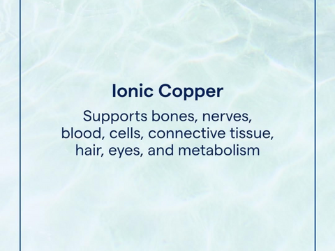 Trace Minerals Ionic Copper Liquid Mineral Supplement – 59 ml (2 fl oz) trace mineral support benefits graphic