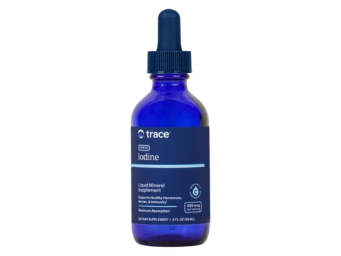 Trace Minerals Ionic Iodine Liquid Mineral Supplement – 59 ml (2 fl oz) front view bottle packaging