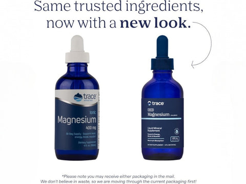 Trace Minerals Ionic Magnesium Liquid Mineral Supplement product new packaging