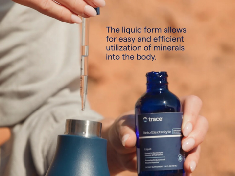 Trace Minerals Keto Electrolyte Drops – 118 ml (4 fl oz) product information graphic