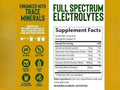 Trace Minerals Keto Electrolyte Powder Lemon Lime – 330 g (11.6 oz) supplement facts and ingredients label