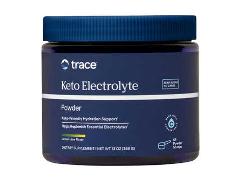 Trace Minerals Keto Electrolyte Powder Lemon Lime – 330 g (11.6 oz) front view container new packaging