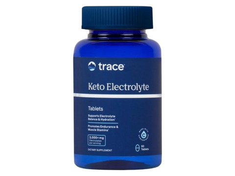 Trace Minerals Keto Electrolyte Tablets – 90 Tablets front view bottle new packaging