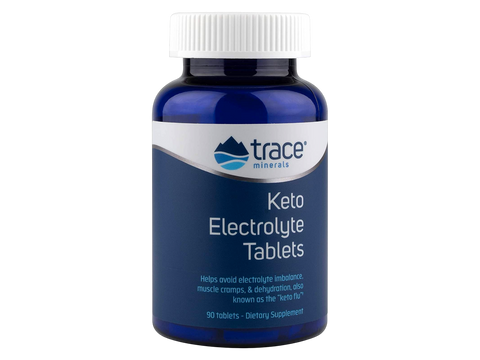 Trace Minerals Keto Electrolyte Tablets – 90 Tablets front view bottle packaging