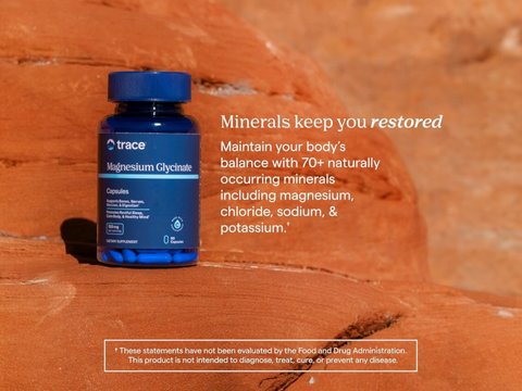 Trace Minerals Magnesium Glycinate – 90 Capsules magnesium relaxation and sleep support benefits graphic