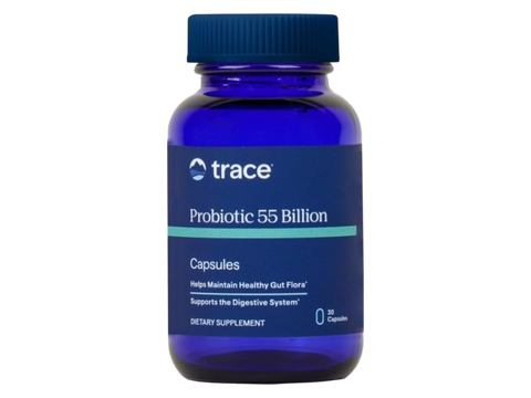 Trace Minerals Probiotic 55 Billion 30 capsules front view bottle packaging