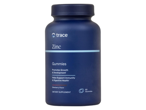 Trace Minerals Zinc Gummies Elderberry - 60 Count front view bottle packaging