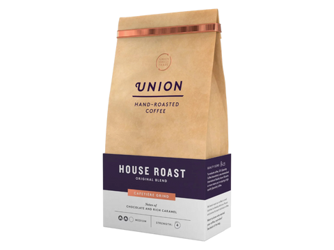 Union House Roast Original Blend Coffee bag, 200g.