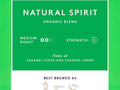 Union Natural Spirit Organic Blend Ground Coffee for Cafetiere - 200g