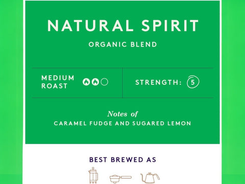 Union Natural Spirit Organic Blend Ground Coffee for Cafetiere - 200g