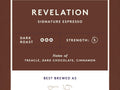 Union Revelation Espresso Blend Whole Bean Coffee - 200g