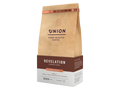 Coffee details, tasting notes, and espresso brewing guide on bag.