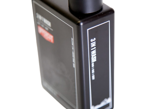 Uppercut Deluxe 3 in 1 Wash 240ml bottle angled view showing 240ml size