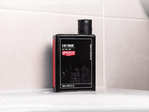 Uppercut Deluxe 3 in 1 Wash 240ml cleansing formula for hair body and face