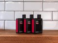 Uppercut Deluxe 3 in 1 Wash 240ml cleansing formula for hair body and face 3 bottles