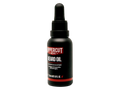 Uppercut Deluxe Beard Oil 30ml side view of beard conditioning oil bottle with branding