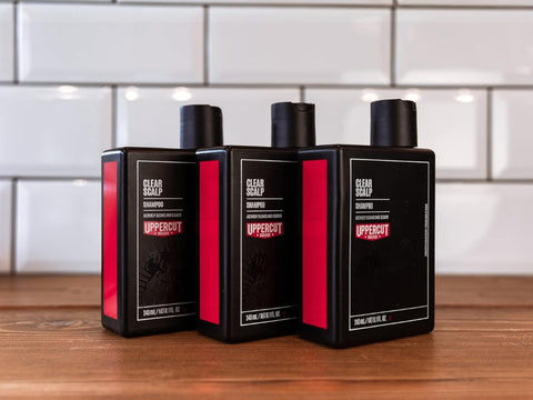Uppercut Deluxe Clear Scalp Shampoo 240ml 3 bottles