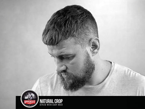 Uppercut Deluxe Easy Hold 90g styled natural textured hairstyle example with low shine finish