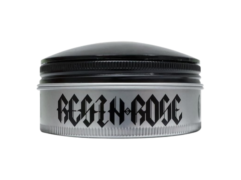 Uppercut Deluxe Resin and Rose Pomade 100g side view of limited edition styling pomade tin with branding