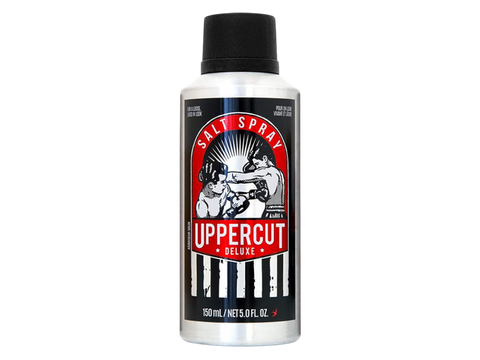 Uppercut Deluxe Salt Spray 150ml front view of sea salt texture spray bottle with branding