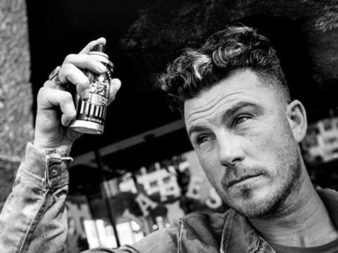 Uppercut Deluxe Salt Spray 150ml fine mist spray application close up