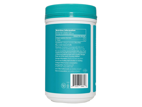 Vital Proteins Marine Collagen unflavoured powder tub 221g barcode