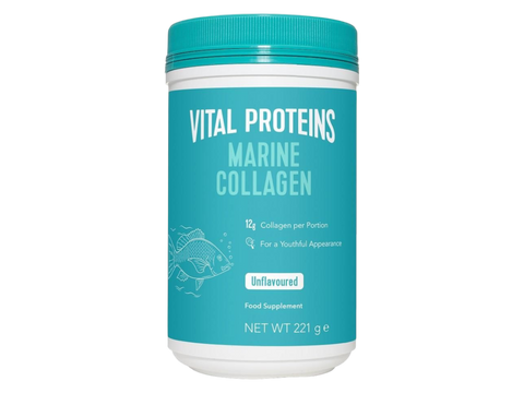 Vital Proteins Marine Collagen unflavoured powder tub 221g front label