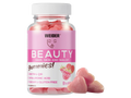 WEIDER Beauty Hair, Skin & Nails Gummies – Raspberry Flavour | 40 Gummies | Biotin + CoQ10 + Hyaluronic Acid