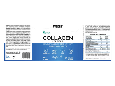 Weider Collagen Peptides Powder (680g) label