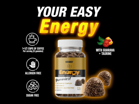 Bottle of Weider Energy - 80 Gummies