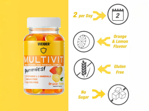 Weider Multivit Multivitamin and Mineral Complex Gummies - 210 count
