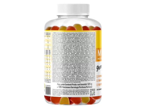 Weider Multivit Multivitamin and Mineral Complex Gummies - 210 count nutrition facts