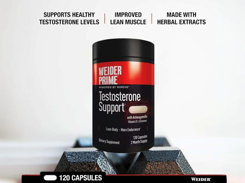 WEIDER PRIME Powered  – Testosterone Support (120 Capsules)