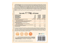 Nutritional information, barcode and ingredients list on the Weider pancake mix tub.