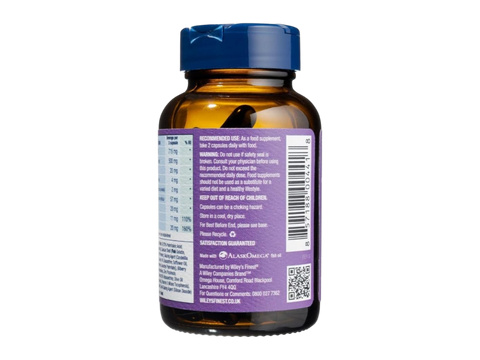 Barcode image: Wiley’s Finest Bold Vision fish oil capsules bottle barcode 60 count