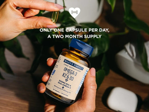 Wiley's Finest Omega-3 with Vitamin K2 & D3 - 60 Softgels